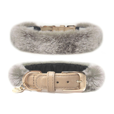 Hundehalsband PRAGUE taupe