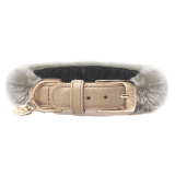 Hundehalsband 'PRAGUE' taupe