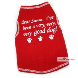 Hunde-Top 'Dear Santa...' rot (Gr.L,XL)